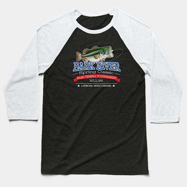 Bark River Bass Classic Baseball T-Shirt by chrayk57